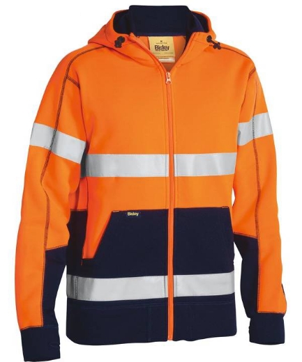 Picture of Bisley, Taped Hi Vis Fleece Hoodie